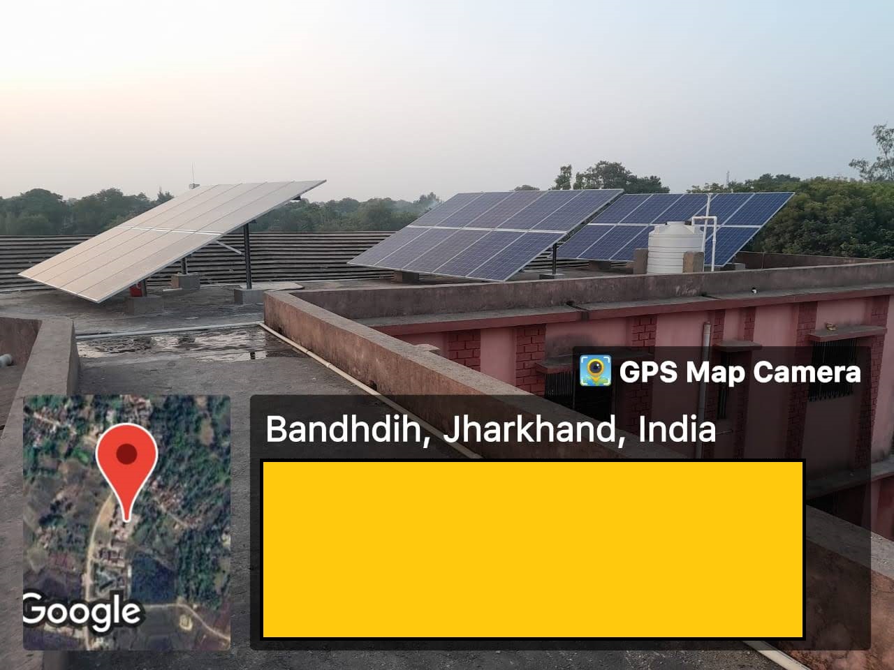 Row house rooftop solar installation in Dhanbad